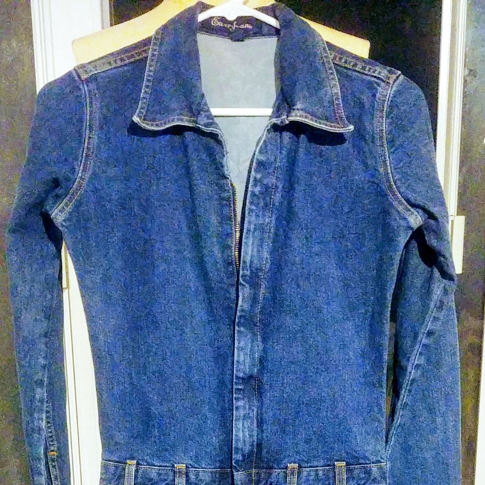Stretch Denim Jumpsuit
